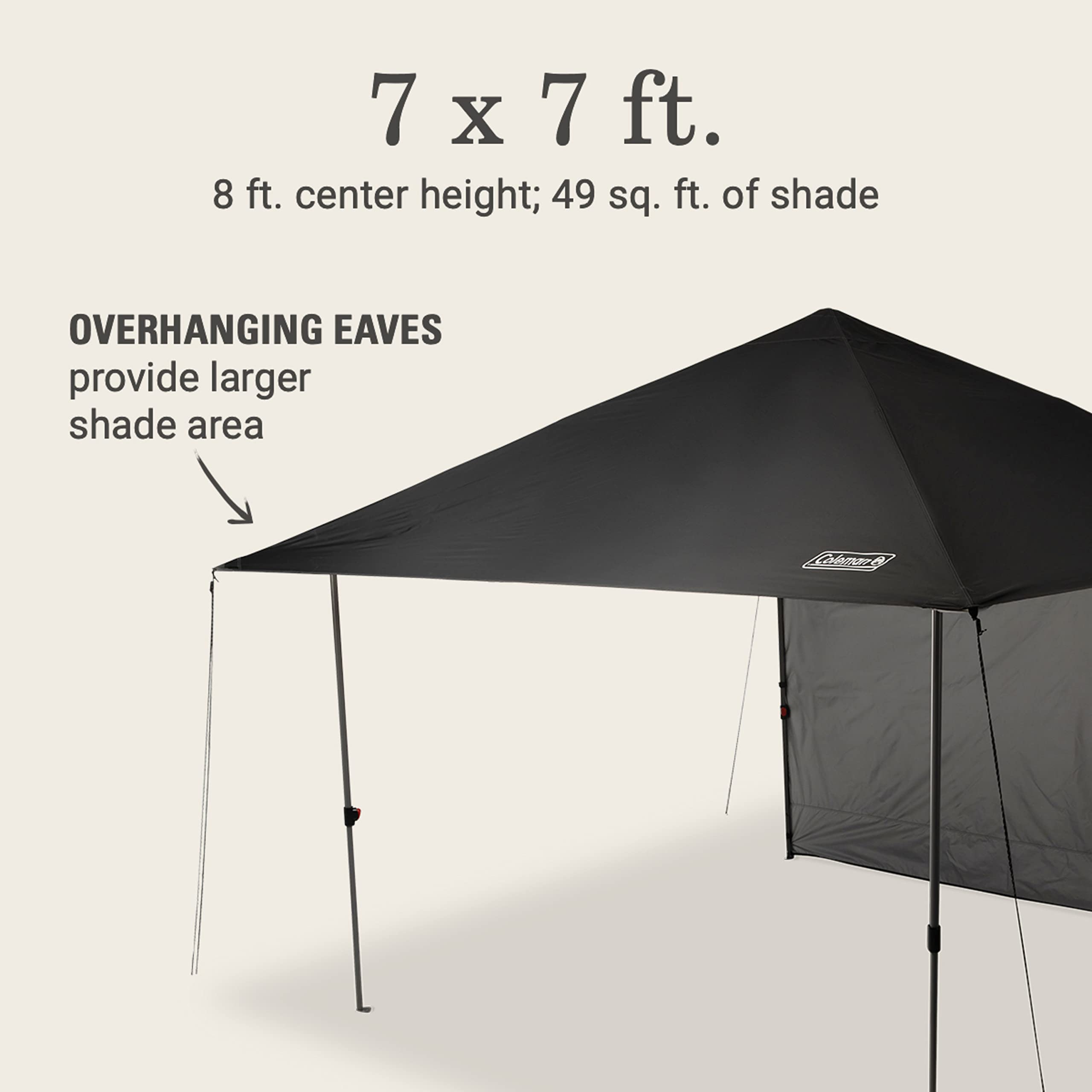 Amazon.com: Coleman Oasis Lite Pop-Up Canopy Tent with Side Wall